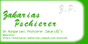 zakarias pschierer business card